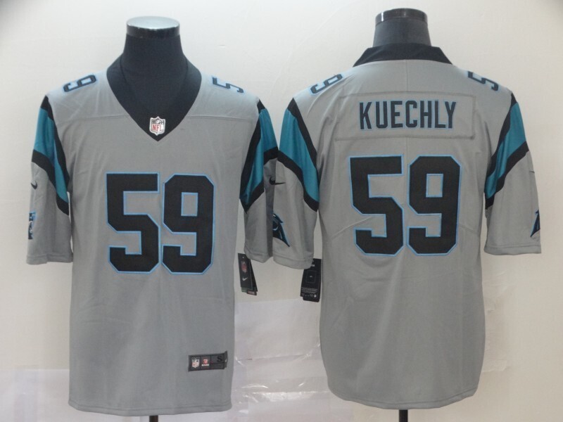 Men Carolina Panthers #59 Kuechly grey 2026 Nike NFL jersey->carolina panthers->NFL Jersey